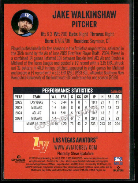 2025 Las Vegas Aviators Jake Walkinshaw