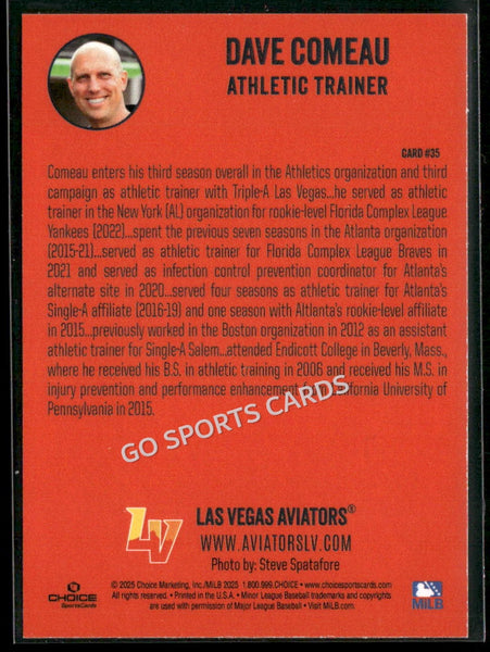 2025 Las Vegas Aviators Dave Comeau