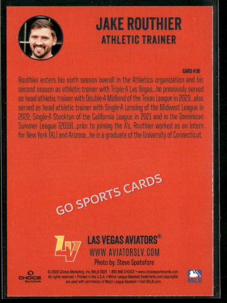 2025 Las Vegas Aviators Jake Routhier