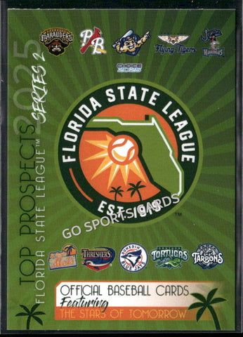 2025 Florida State League Top Prospects FSL 2nd Header Checklist