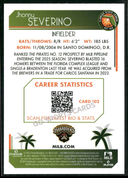 2025 Florida State League Top Prospects FSL 2nd Jhonny Severino