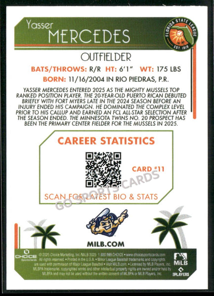 2025 Florida State League Top Prospects FSL 2nd Yasser Mercedes