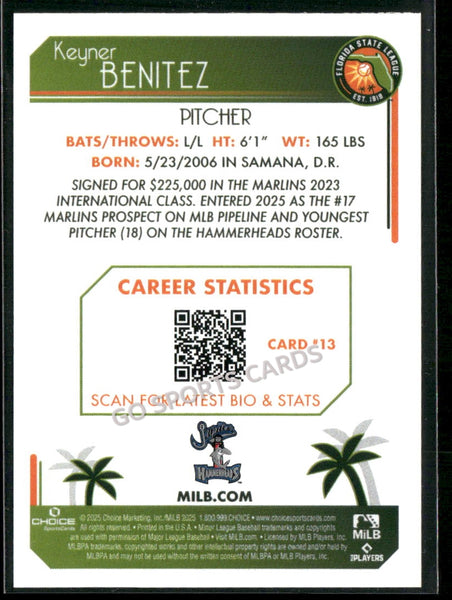 2025 Florida State League Top Prospects FSL 2nd Keyner Benitez