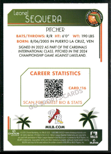 2025 Florida State League Top Prospects FSL 2nd Leonel Sequera