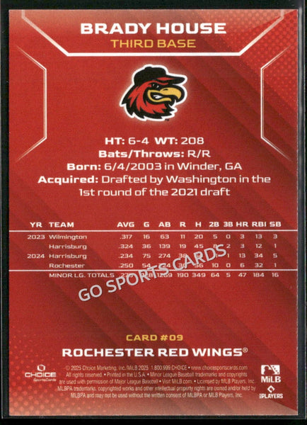 2025 Rochester Red Wings Brady House