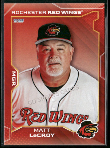 2025 Rochester Red Wings Matt LeCroy