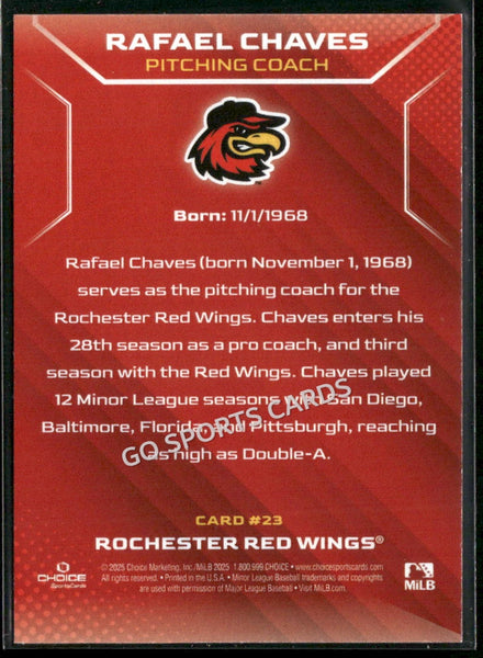 2025 Rochester Red Wings Rafael Chaves