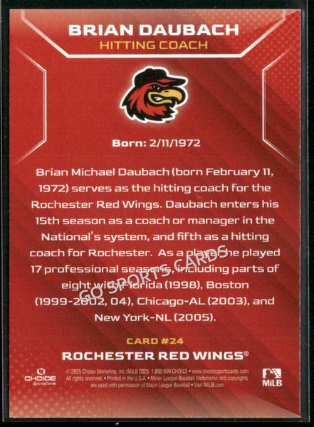 2025 Rochester Red Wings Brian Daubach