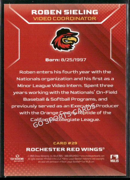 2025 Rochester Red Wings Roben Sieling