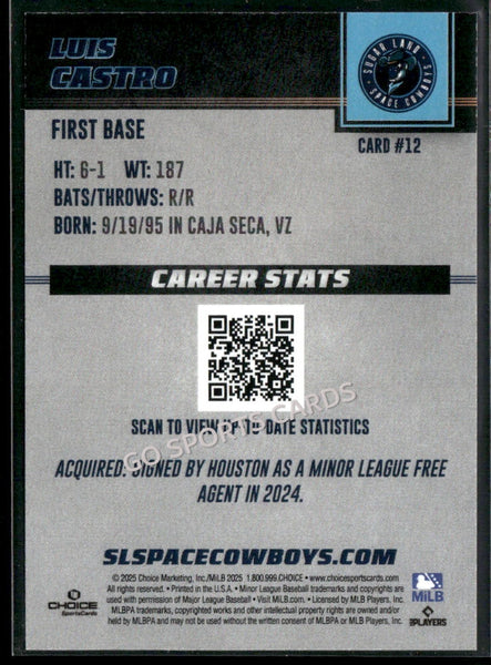 2025 Sugar Land Space Cowboys Luis Castro