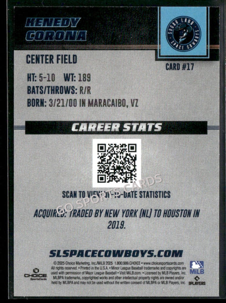 2025 Sugar Land Space Cowboys Kenedy Corona