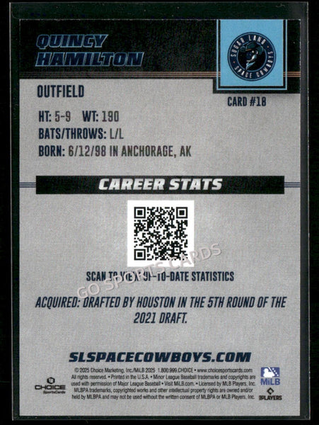 2025 Sugar Land Space Cowboys Quincy Hamilton