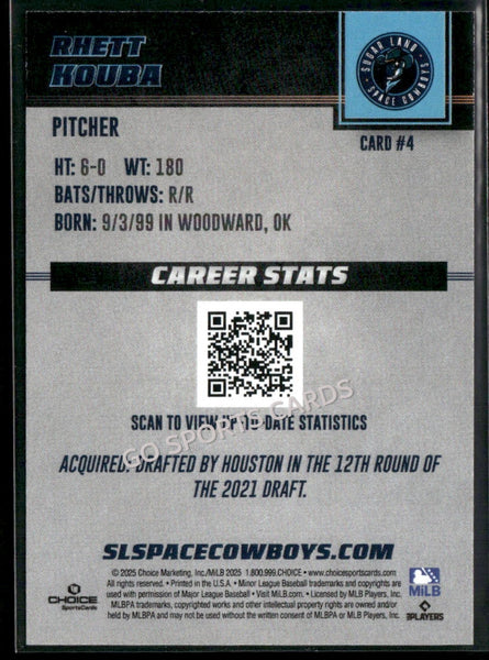 2025 Sugar Land Space Cowboys Rhett Kouba