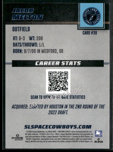 2025 Sugar Land Space Cowboys Jacob Melton