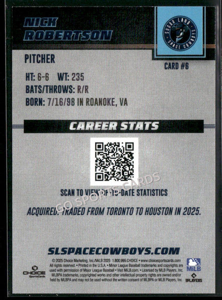 2025 Sugar Land Space Cowboys Nick Robertson