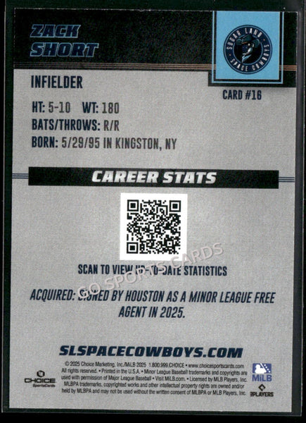 2025 Sugar Land Space Cowboys Zack Short