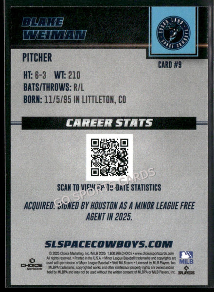2025 Sugar Land Space Cowboys Blake Weiman