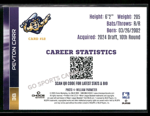 2025 Fort Myers Mighty Mussels Peyton Carr