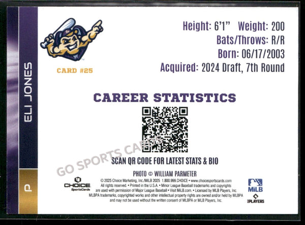 2025 Fort Myers Mighty Mussels Eli Jones