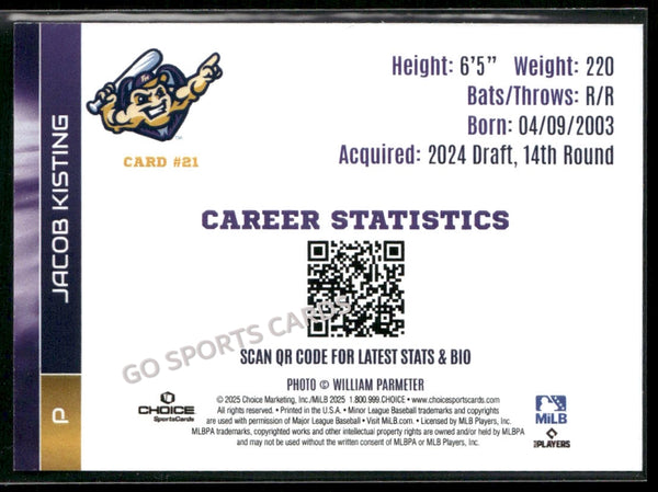 2025 Fort Myers Mighty Mussels Jacob Kisting
