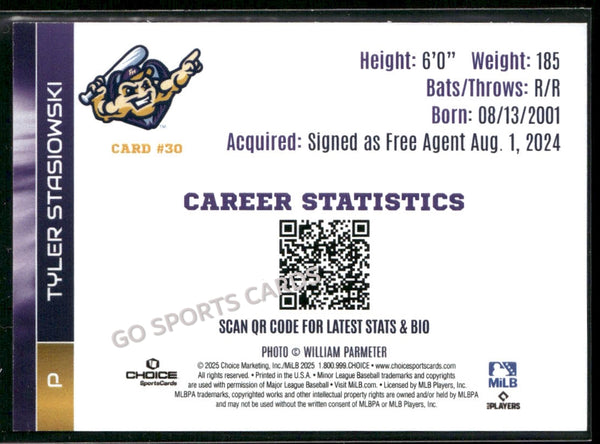 2025 Fort Myers Mighty Mussels Tyler Stasiowski