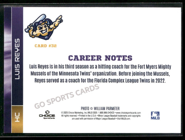 2025 Fort Myers Mighty Mussels Luis Reyes