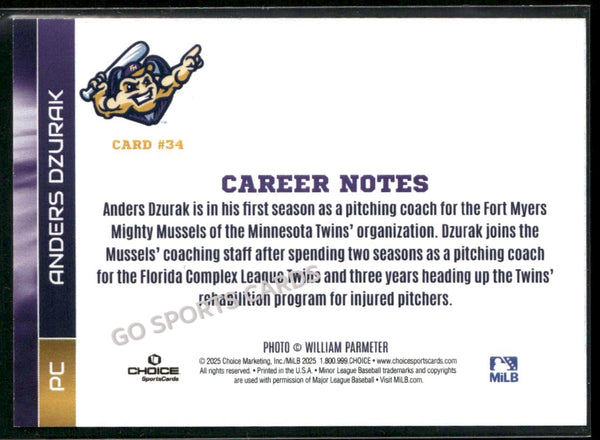 2025 Fort Myers Mighty Mussels Anders Dzurak