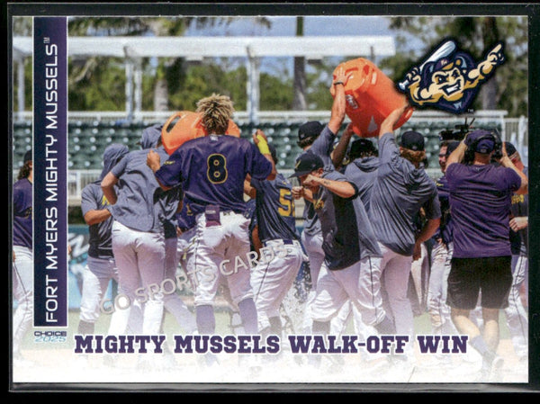 2025 Fort Myers Mighty Mussels Team Photo Walk Off Win