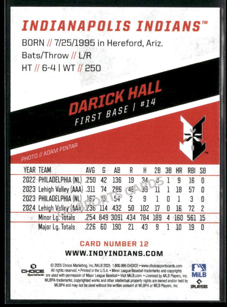 2025 Indianapolis Indians Darick Hall