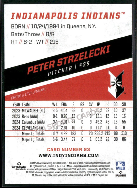 2025 Indianapolis Indians Peter Strzelecki