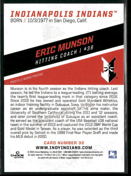 2025 Indianapolis Indians Eric Munson
