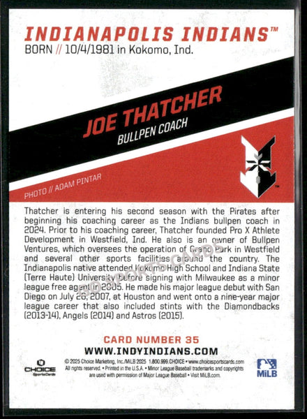 2025 Indianapolis Indians Joe Thatcher