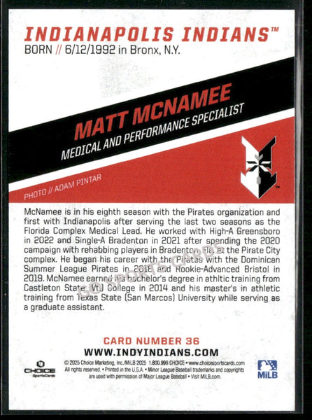 2025 Indianapolis Indians Matt McNamee
