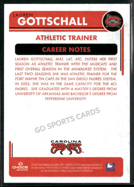 2025 Carolina Mudcats Lauren Gottschall