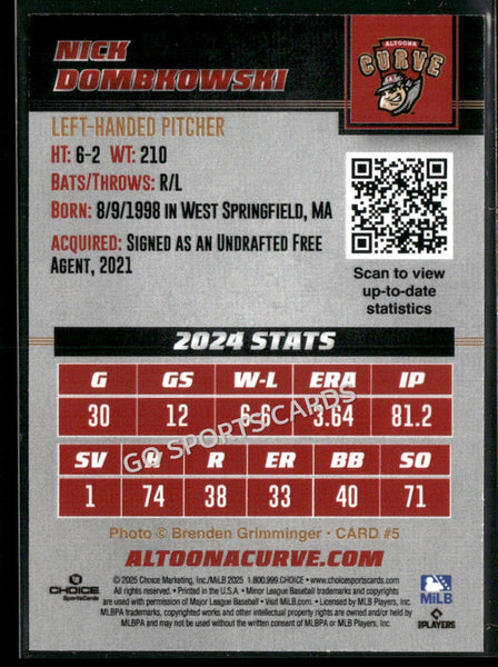 2025 Altoona Curve Nick Dombkowski