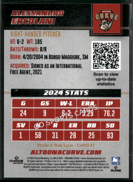2025 Altoona Curve Alessandro Ercolani