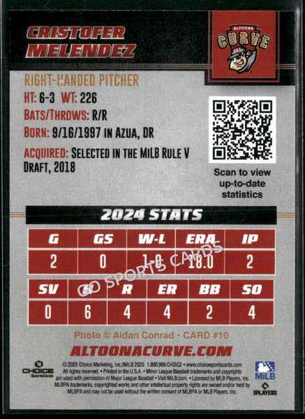 2025 Altoona Curve Cristofer Melendez