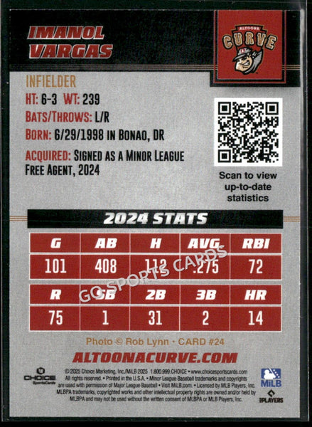 2025 Altoona Curve Imanol Vargas