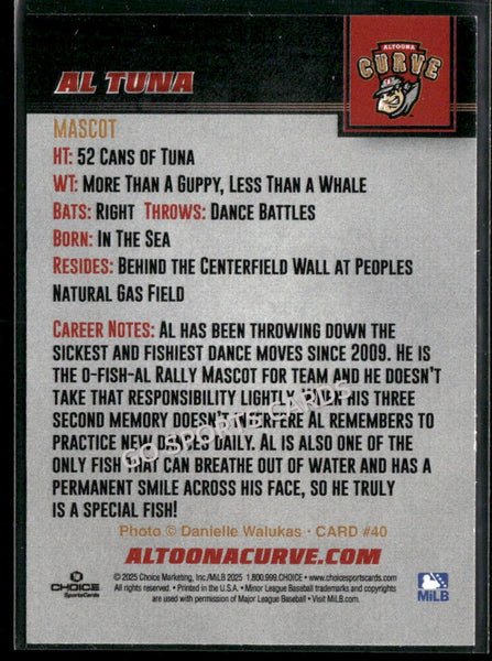 2025 Altoona Curve AL TUNA Mascot