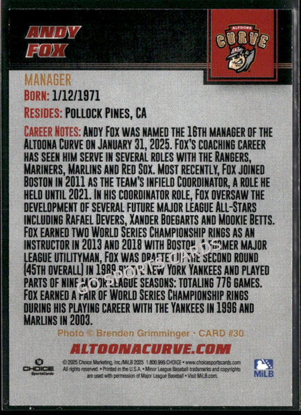2025 Altoona Curve Andy Fox