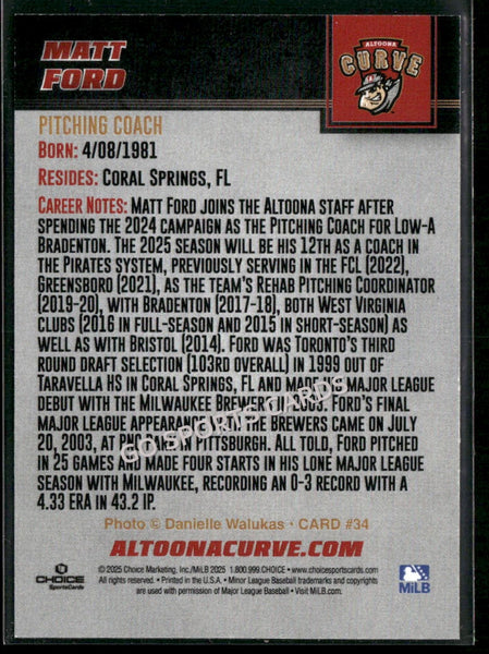 2025 Altoona Curve Matt Ford