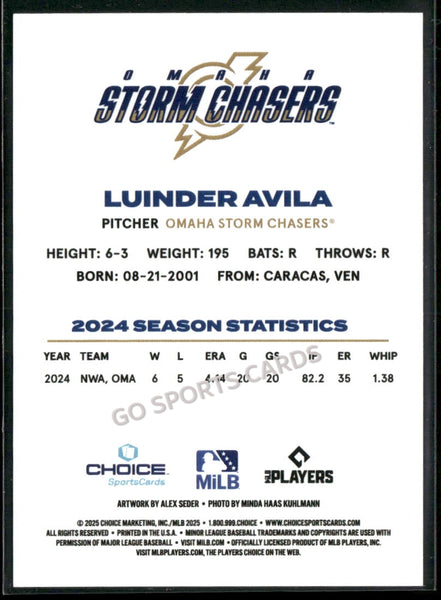 2025 Omaha Storm Chasers Luinder Avila