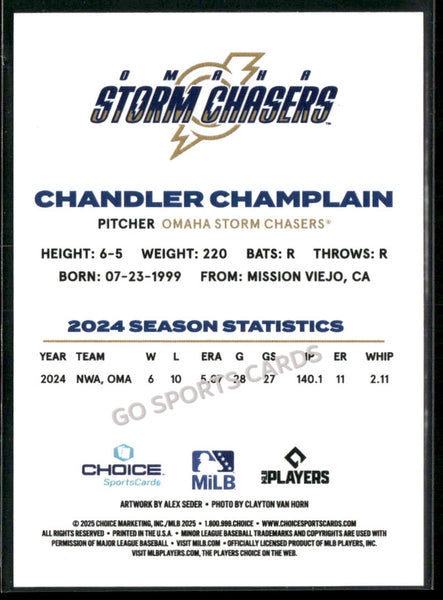 2025 Omaha Storm Chasers Chandler Champlain