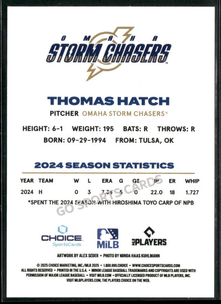 2025 Omaha Storm Chasers Thomas Hatch