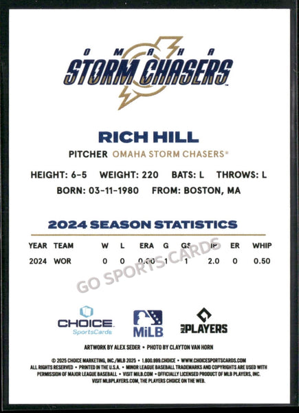 2025 Omaha Storm Chasers Rich Hill