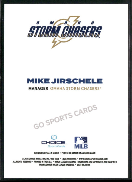 2025 Omaha Storm Chasers Mike Jirschele