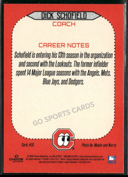 2025 Chattanooga Lookouts Dick Schofield