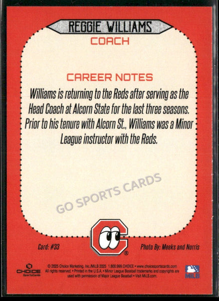 2025 Chattanooga Lookouts Reggie Williams