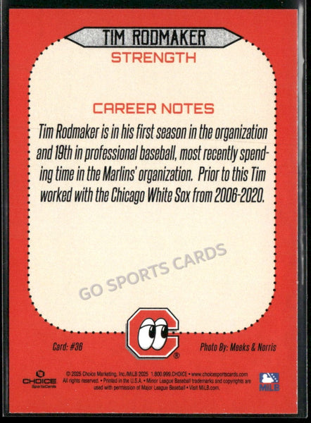2025 Chattanooga Lookouts Tim Rodmaker