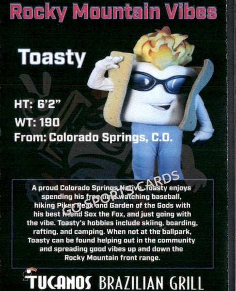 2025 Rocky Mountain Vibes Toasty Mascot